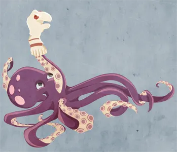 Socktopus Illustration illustration octopus texture