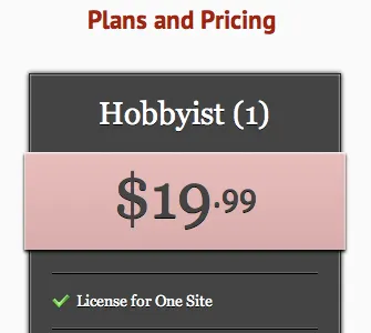 Pricing Column for Artsy Editor artsy editor wordpress editor