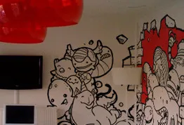 Wallpainting characters illustrations pixelkaiju