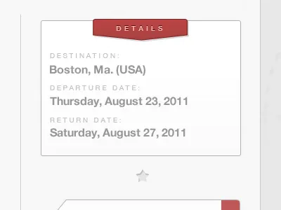 Travel Agency Trip Sidebar details flag sidebar star travel