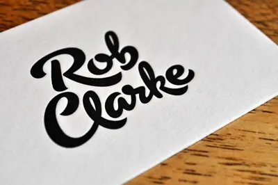 My business card - front business card calligraphy lettering letterpress typography