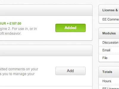 ExpressionEngine Shopping List browser css3 interface ui