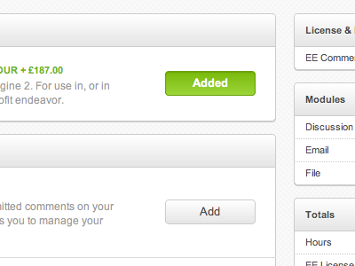 ExpressionEngine Shopping List browser css3 interface ui