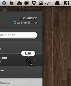 Menubar App List app popup white