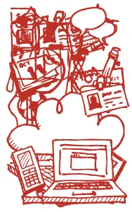 Layer-play illustration layers sketch