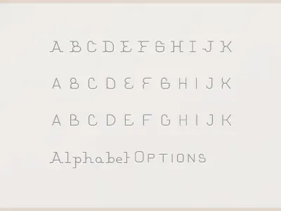 Böckten Alphabet Options font sans sans serif serif typeface typography