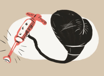Street Construction editorial illustration spot