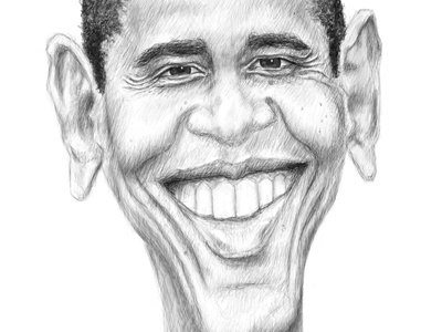 The Prez art caricature design illustration photoshop sketch