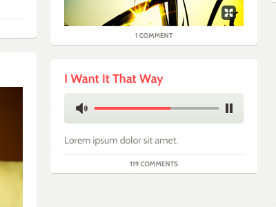 Storefrontal Tumblog Section audio player tumblog tumblr
