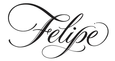 Borges Lettering Felipe custom elegant flourish formal formal script hand lettering script