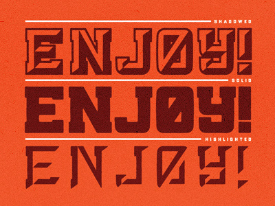 Enjoy Font Maybe custom type i dont know what im doing typography