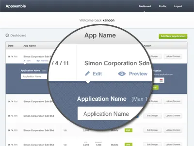 Dashboard cms dashboard ui