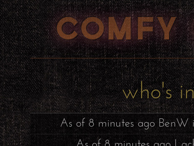 Comfy chair css css3 governor josefin sans