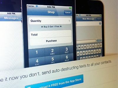 Minimalist site blue css3 design html5 ios minimalist web