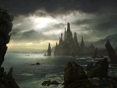 Conan the Barbarian Site - Matte Painting conan conan the barbarian fantasy matte painted matte painting