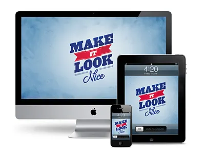 Make it Look Nice Wallpaper background bbt busy building things desktop inspiration ipad iphone make it nice motivation poster shiny wallpaper