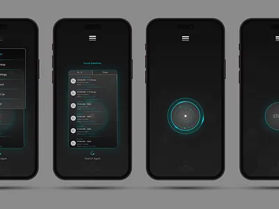 UI Design ::: Sample for "Starlink" Satellite Finder app adobexd app figma graphic design layout ui ui design ux xd