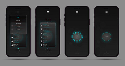 UI Design ::: Sample for "Starlink" Satellite Finder app adobexd app figma graphic design layout ui ui design ux xd