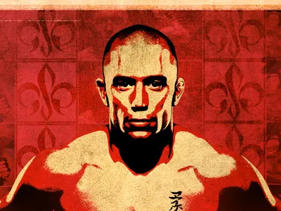 GSP Propaganda Poster gsp illustration mma poster propaganda red retro ufc vector