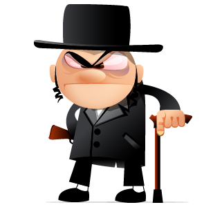 Jewish gangster gangster illustration jewish person