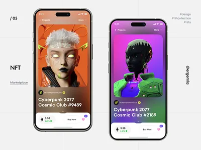 NFT App UI 03 branding design illustration inspiration logo market ui nft nft design nft marketplace nft store nft store ui online store ui store ui ui ui design ux ux design web