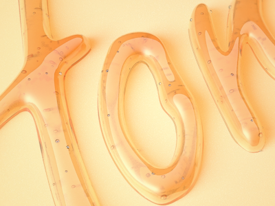 ❤Honey❤ 3d font honey rendering yummy
