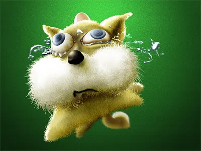 Quick Brown Fox animal cry fox icon ilustration run weird