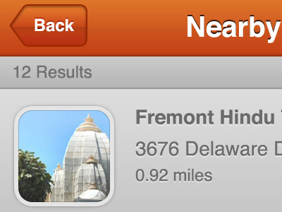 Nearby Tableview app ios iphone iphone4 location nearby tableview ui
