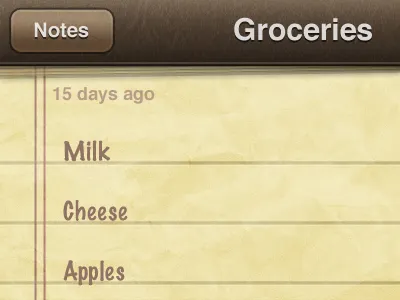 Notes (PSD Included) app free jones leather notes paper psd sam texture ui