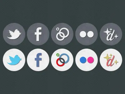 New Website Social Icons II 72 design designmoo dribbble facebook flickr forrst google icons social texture twitter web