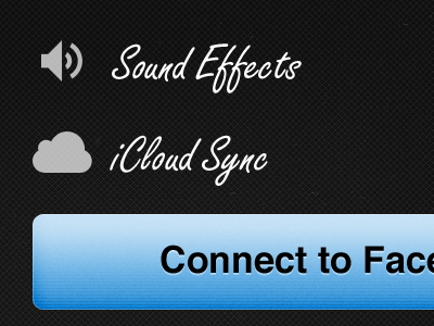 Settings View icloud iphone stacks ui
