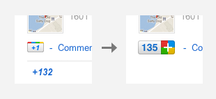 better +1 sign for google plus google like plus sign