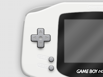 Gameboy Advance advance buttons clean console control gameboy interface modern nintendo