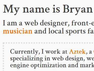 Tweaking My Portfolio design portfolio typography