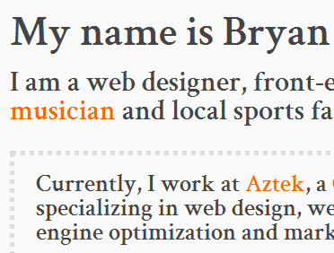 Tweaking My Portfolio design portfolio typography