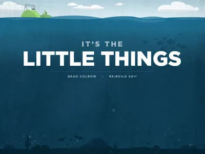 Little Things blue illustration texture