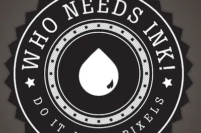 who needs ink! Final Logo - close crop illustrator logo round