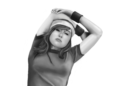 Ellen Page digital painting illustration portrait