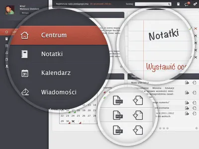 Teachers Room Web App app cms dark design ui web work