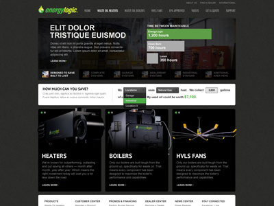 EnergyLogic - Homepage Progress centresource dark energylogic green grey