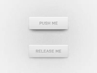 The Button 3d button light plastic simple ui