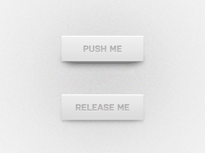 The Button 3d button light plastic simple ui