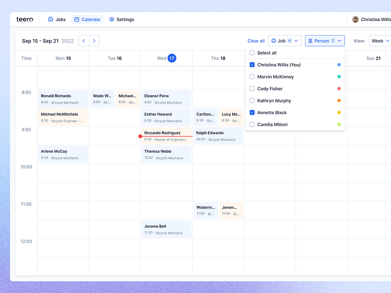 Calendar team filters calendar calendar filter crm filter filter by filtering filters google calendar greenhouse lever meeting meeting filter member filter person filter salesforce schedule scheduling team filter team member team member filter