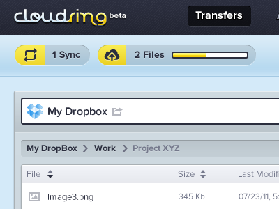Transfers 3 dropdown icons pictos proxima nova table