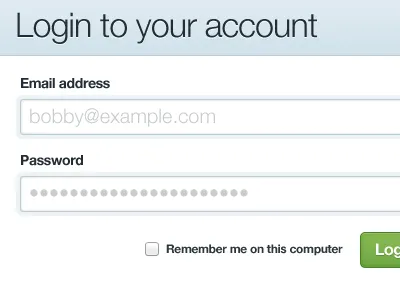 TrackThePack Redesign: Login app form input login redesign tracking trackthepack ui web