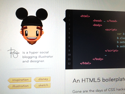 Code style blog code html5