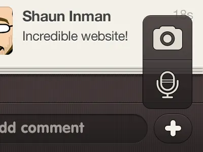 iPhone app design | chat app | UI / UX apps blue brown design interface iphone orange ui