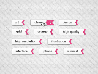 Sliding Tags art clean design element grid grunge high illustration interface iphone minimal photoshop psd quality resolution slider sliding tag tags vector web