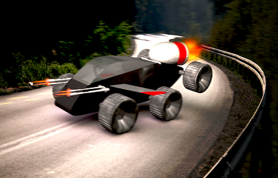 3D Space Car Render 3d cinema 4d spaceship star wars