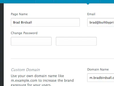 Landr settings form input landr settings ui white